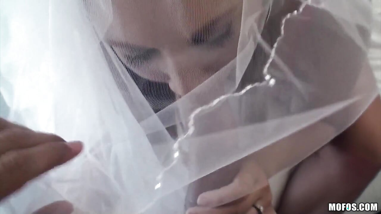B Sides - Naughty Small Ass Stacey Hopkins Shows off Wedding Outfit & Sucks Juan Until He Cums on Veil