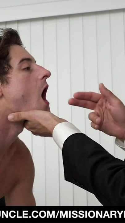 Jaw-dropping moment from "Mormon Boy Gets Fucked By Bearded Mormon Leader"