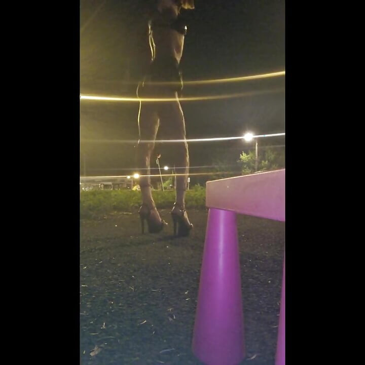 A whore in a mini-skirt with her ass, on the edge of the N7 in Brunoy. 2h00 Vanessabitchx Parischiennetrvprod⁹¹