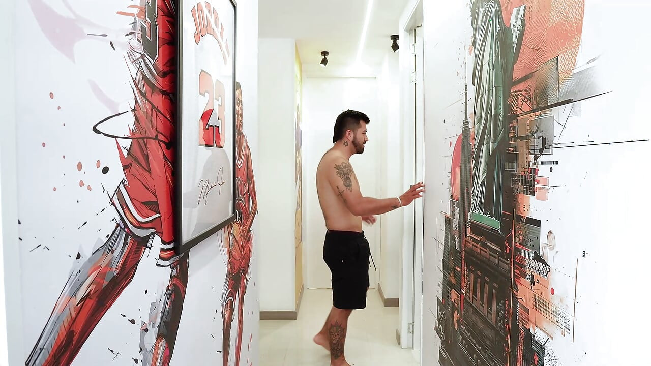 I Stayed Alone at Home with My Stepbrother and Seduced Him to Stuff My Pussy with Milk