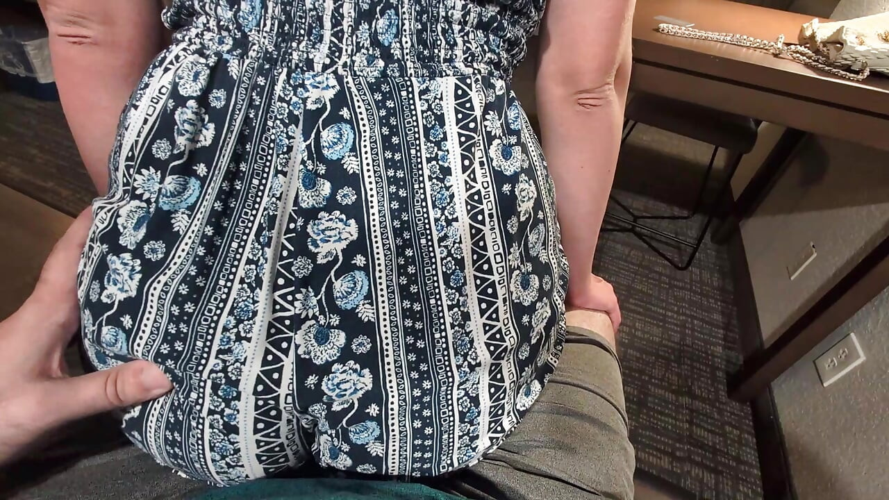 creaming shorts during lap dance from redhead