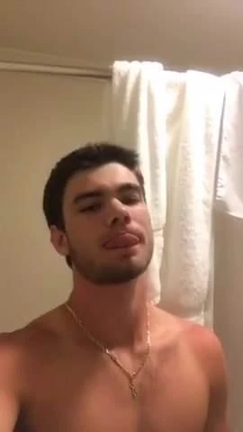 College athlete shows off