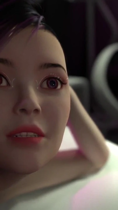 Must-see moment from "Welcome to Nexus 3. Cyberpunk fuck with busty hottie in Neon dreams VR private room"