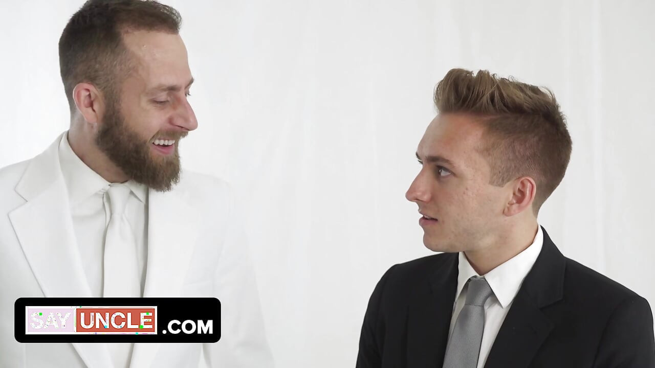 Missionary boy Elder Bar experiences President Lewis's love for a first time and fills his mouth