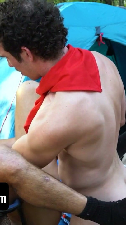 Boys At Camp - Kinky Scout Master Greg McKeon Welcums The New Scout Boy With Hot Anal Creampie | Clip 1