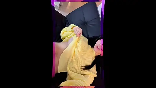 Beautiful Colombian with perfect tits swears with her pussy for you and asks for milk in her ass