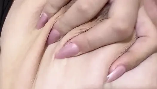 Mom massages her huge tits very delicious