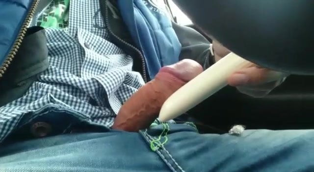 in the car