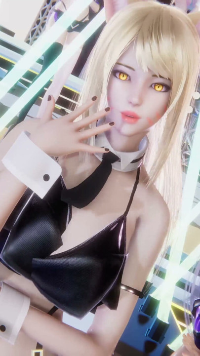 MMD - Red Velvet - Russian Roulette - Ahri Kai'Sa ve Seraphine Seksi Kpop Dansı League of Legends Hentai Sansürsüz 4K 60FPS | Klip 1