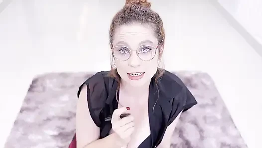 Blowjob an der Lehrerin