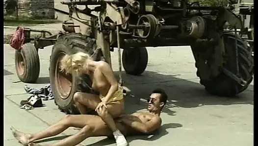 Magnificent blonde milf takes his cock for a wild ride