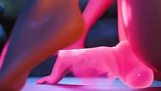 3D sex animation petite girl addict with ghost