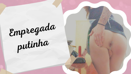 Sissy Aniya - Trans diarista brincando com o desentupidor