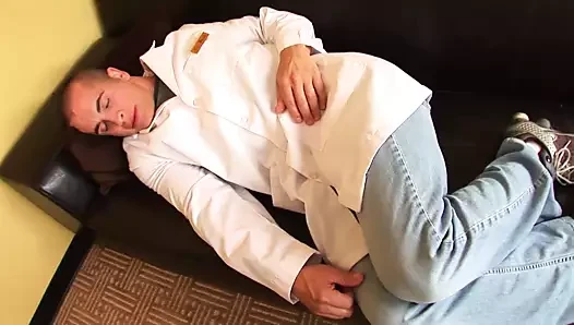 Nyomi Marcela ebony gives a blowjob and fucks her doctor