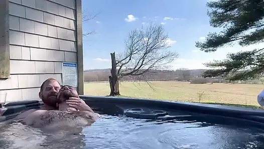 Bañera de hidromasaje como un día en la granja con papá.