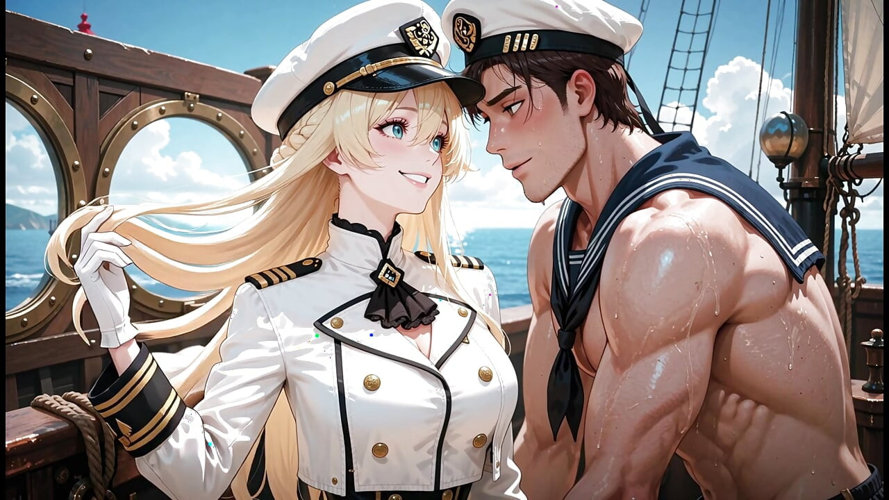 Açık denizlerde macera, dev göğüslü sevimli kaptan - anime- yapay zeka pornosu