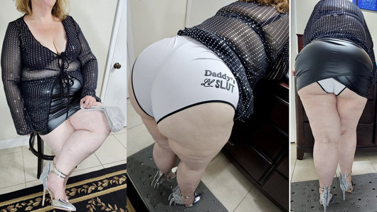 Geile pawg-milf mit dickem arsch war blankziehen und necken, dann bekam sie ihre muschi mit sperma bedeckt