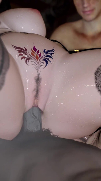 3D Super Hot BBW Mature MILF Have Her First Time Group Sex