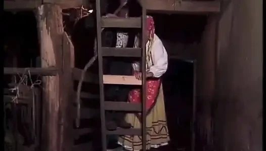 The Country Lady Doggside in the Barn Enjoys a Nice Cock