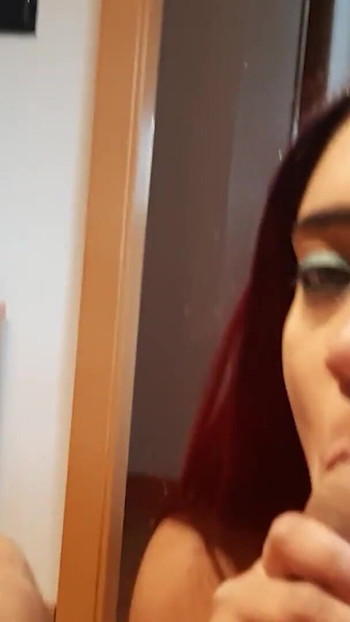 Jaw-dropping moment from "sloppy blowjob and POV rimjob rimming"