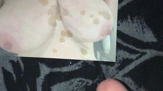 Rothaarige mit dicken Titten, dicken Titten, Sperma-Tribut 2