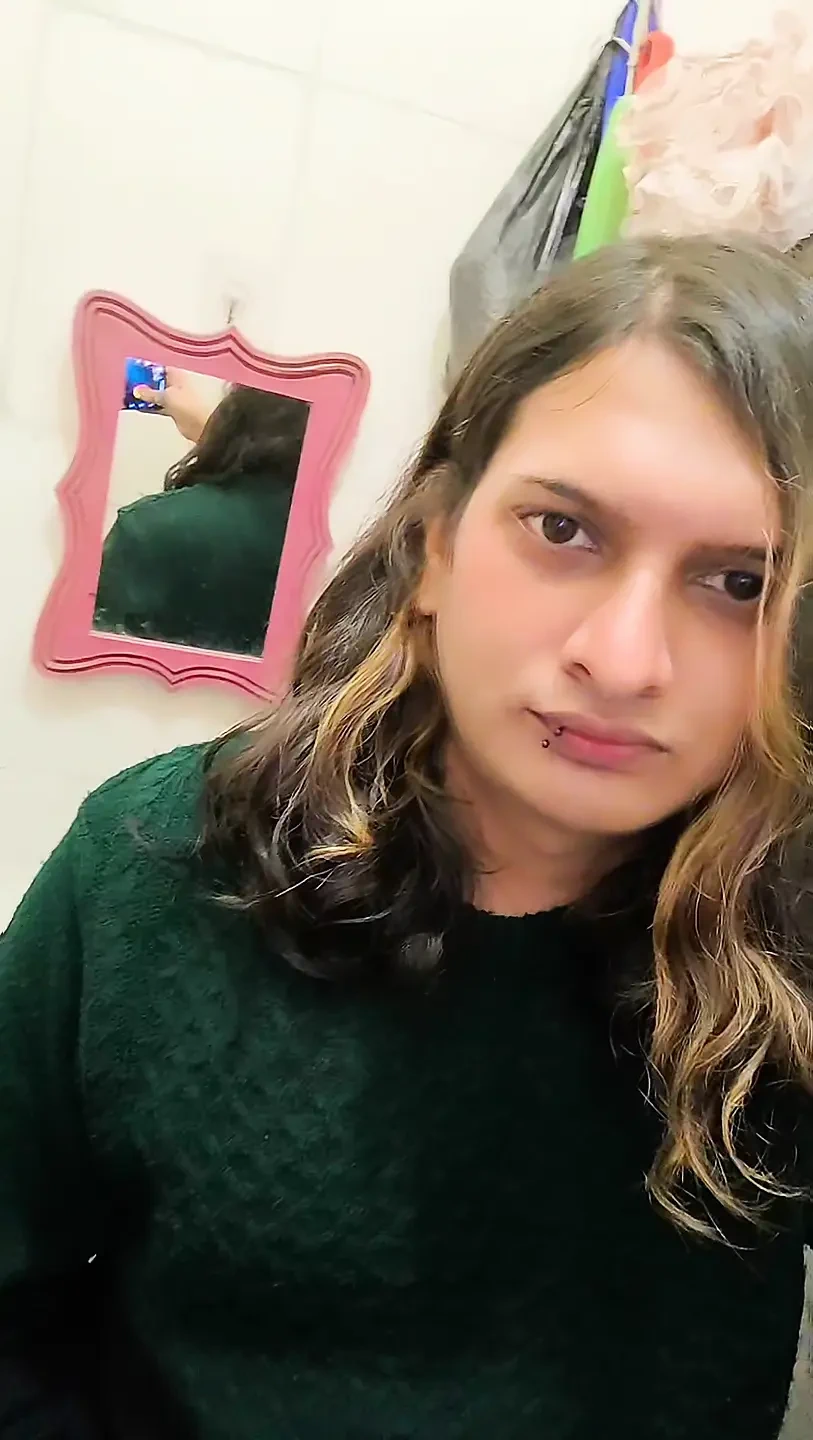 Zoya Shezadi in Living Room Enjoy Alone Feeling More Happy