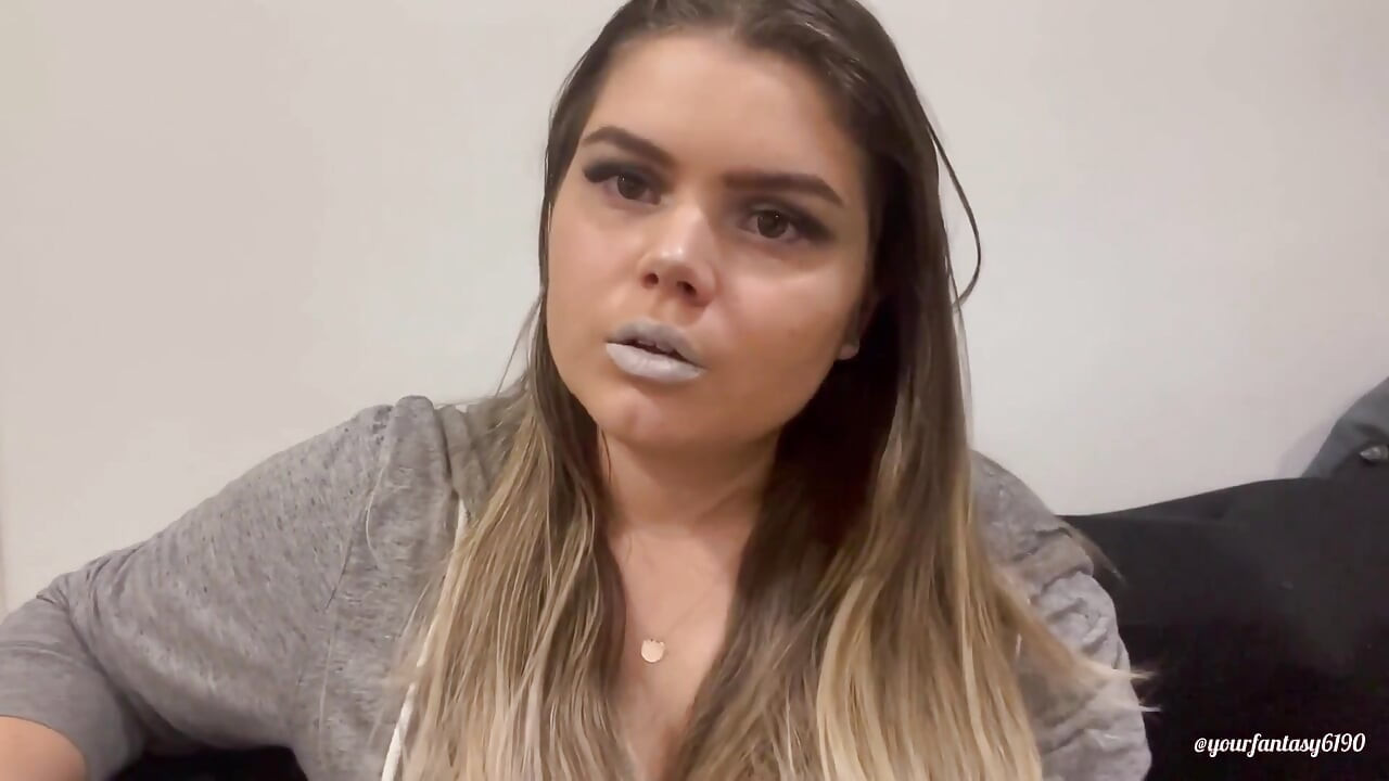 Circles of smoke with silver lipstick