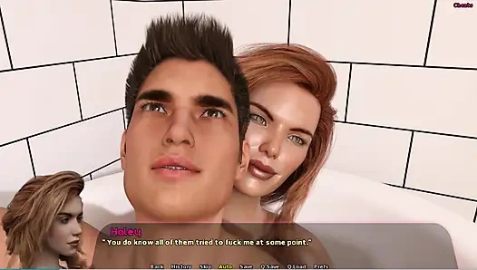 Haley hikayesi #11 - Haley Johannes'e banyoda ayakla muamele yaptı... Diane ve Johannes biraz zaman geçirdiler.