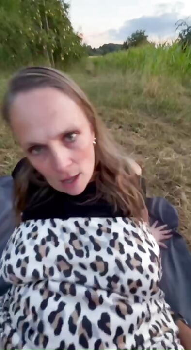 My sister's ex-husband takes me to the field and fucks me naked