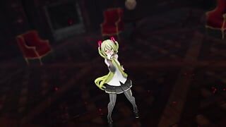 Hatsune Miku ausziehen, tanz, Kampagne Mmd 3D, blondes haar, farbe, editieren, smixix