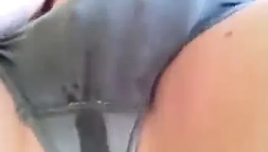 Big Tits cum on Selfie Fingering