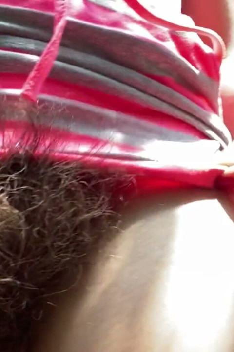 Hairy bush closeup smoking fetish video