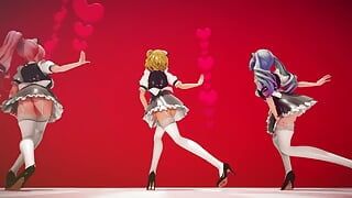 Mmd R-18 anime meisjes sexy dansclip 276