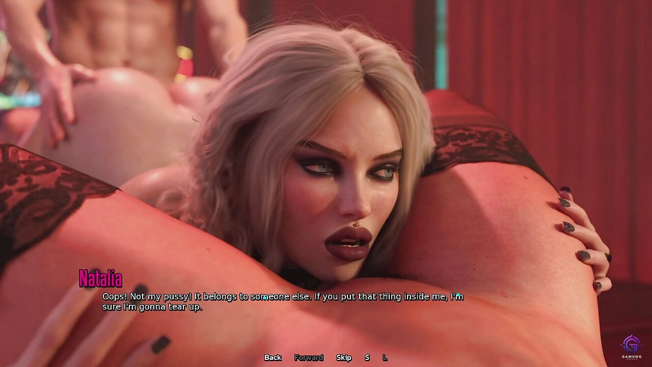 Madrastra cachonda es atrapada follando a su hijastro ¡Trío! - porno animado hentai en 3d - vida en el condado de Santa