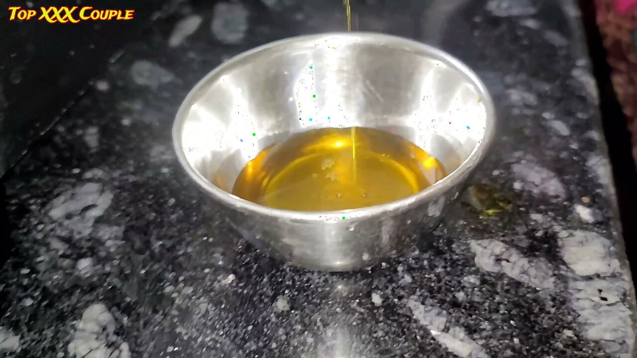 Hot Maid Close-up Blowjob and Oil Massage in Kitchen.