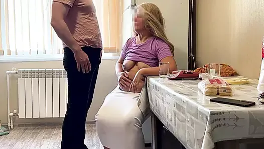 Milf was delighted when she saw his cock and started sucking and anal sex
