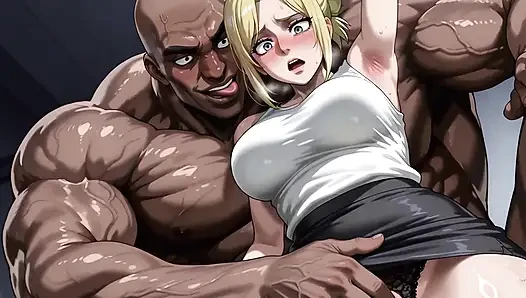 DarkShine (OPM) x annie (AOT)