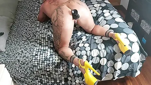 Super-verdammtes anal mit doppelpenetration