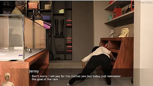 Project hotwife - gameplay - suami ngentot istri gaya doggy sampai dicrot di toket dan tubuhnya