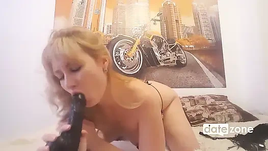 A blonde milf that was born to give pleasure