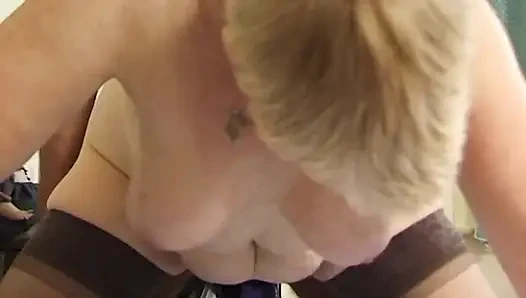 Horny Granny Seduces Young Guy for Intense Hardcore Pounding