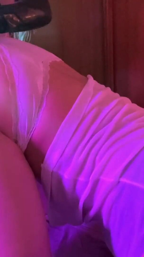Golden Shower wets my SISSY gurlfriend before FISTING cumshot | Clip 1