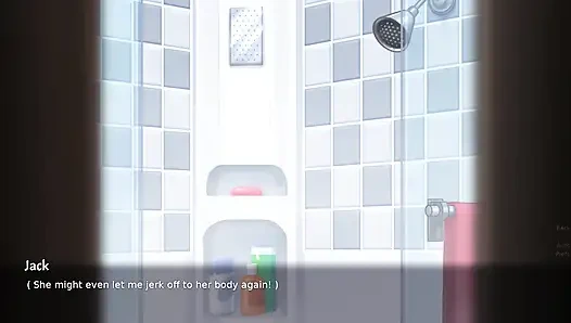 Stepson shower with MILF Stepmom Debbie and had kinky session (Summertime Saga)