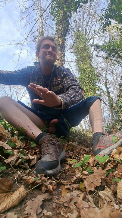 Me jerking outdoor