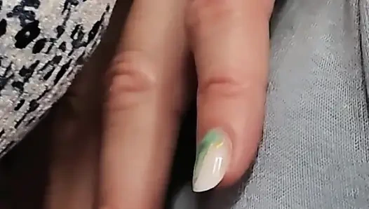 Almost Seen when She Touch Stranger's Erection In a Crowded Train. Girl's Panties get Soaked With His  Warm Sperm