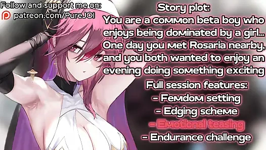 Rosaria from Genshin Impact makes your cock suffer (Edging JOI)