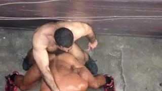 Muscle Hunks Fuck in Alley