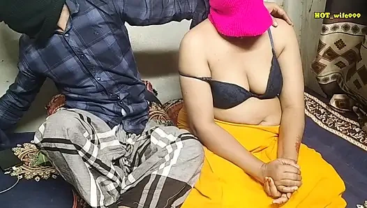 Desi village wife with husband first time romance