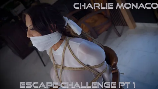 Charlie Monaco - Escape Challenge from Bondage ( GagAttack.NL )