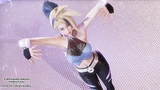 MMD Aespa - драма - Akali Sexy Kpop, танец лиги легенд, хентай без цензуры 4K 60FPS